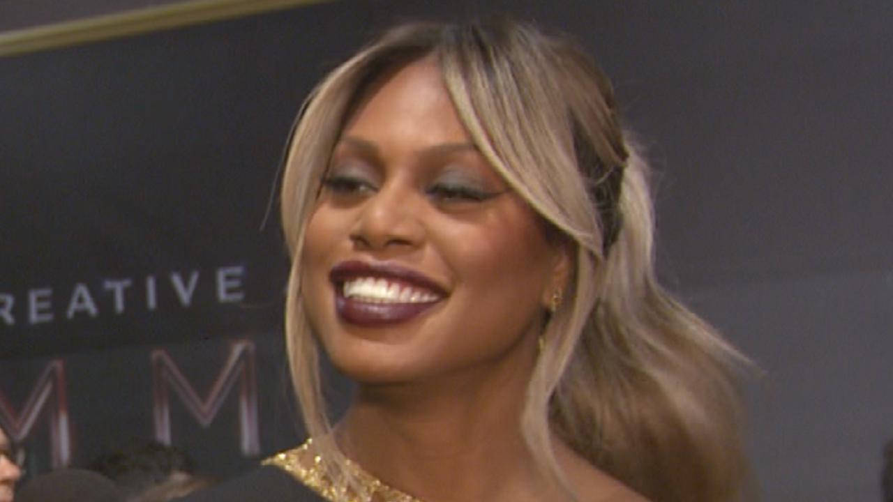 Exclusive Laverne Cox Stuns In Daring Gown At Creative Arts Emmys Talks Working With Beyonce