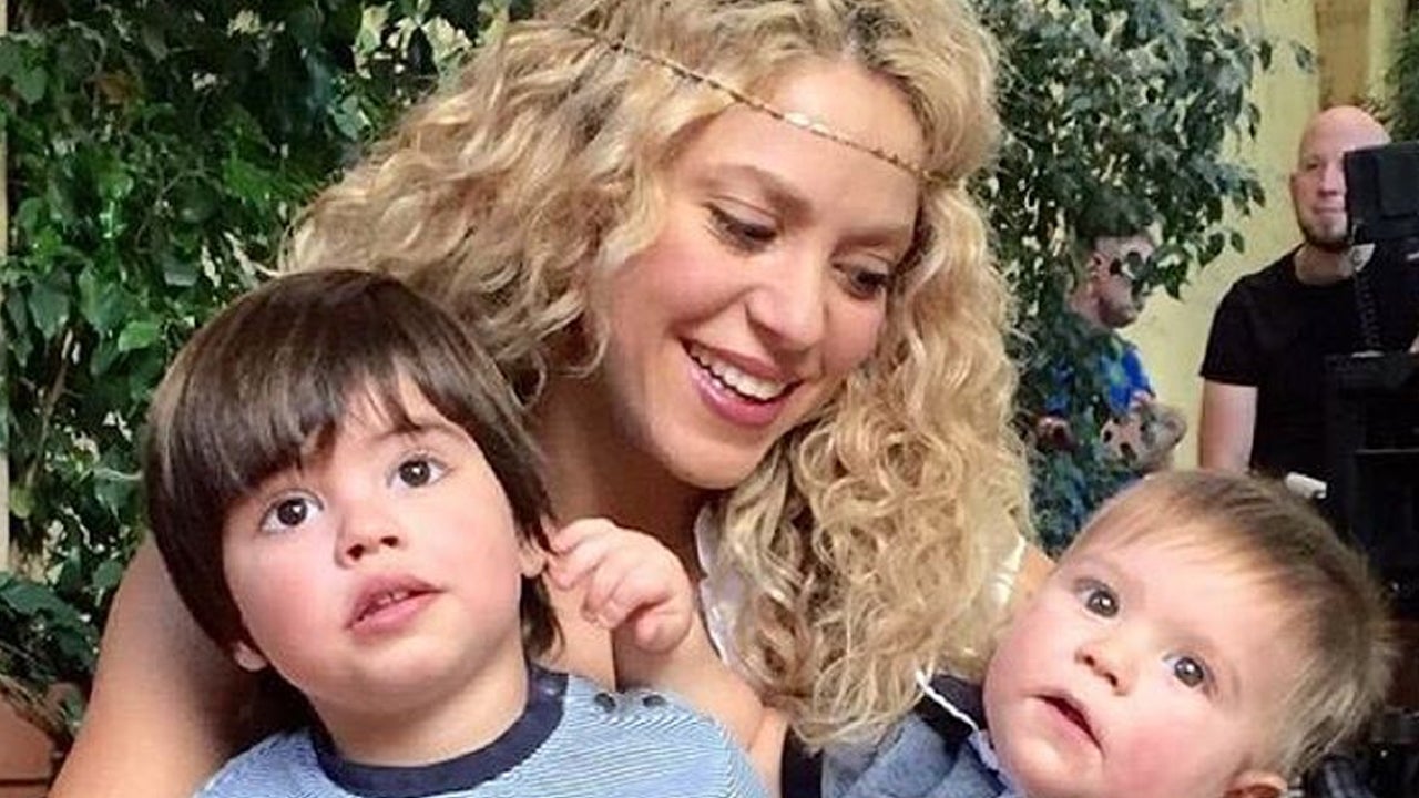 Shakira Shares Adorable Family Photo of Her Sons 'My Two Real Gurus