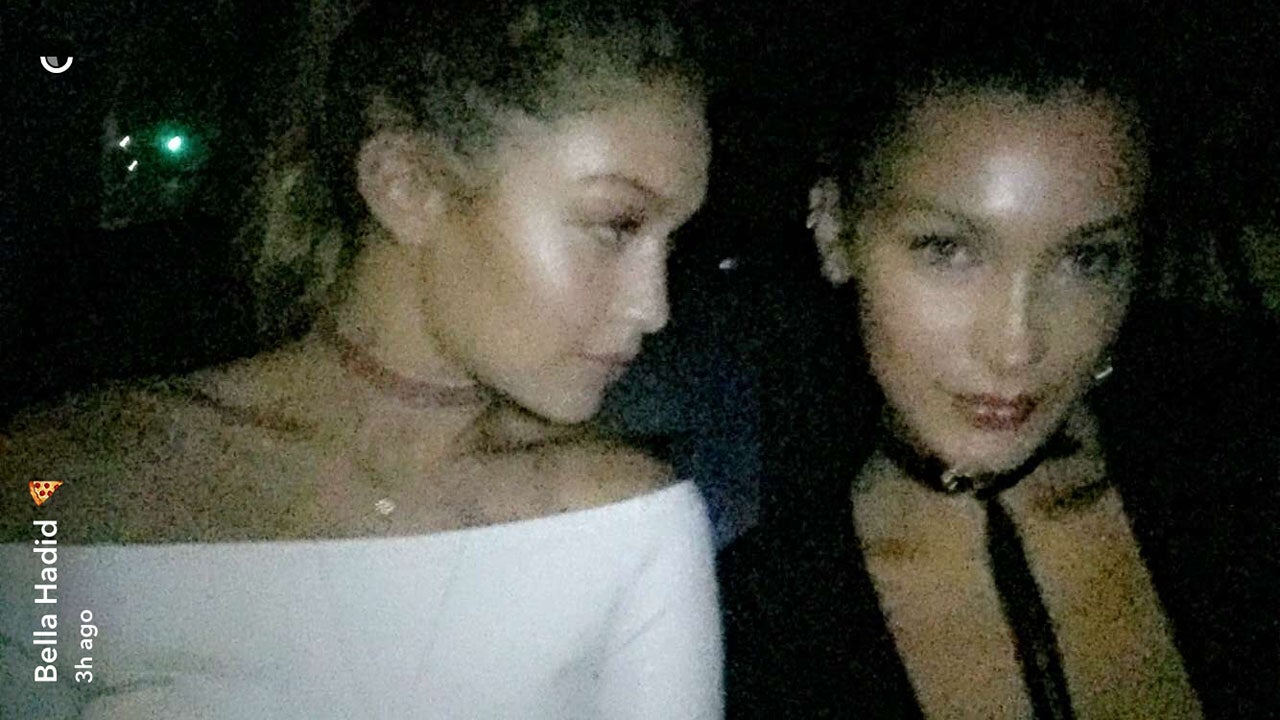 Gigi And Bella Hadid Go Full Model For Night Out Together