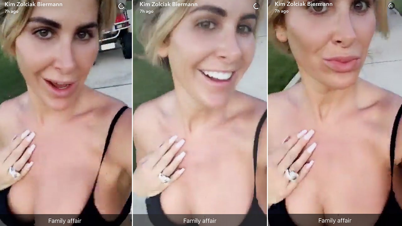 Kim Zolciak Jogs So Hard Her Bra Breaks Documents It On Snapchat