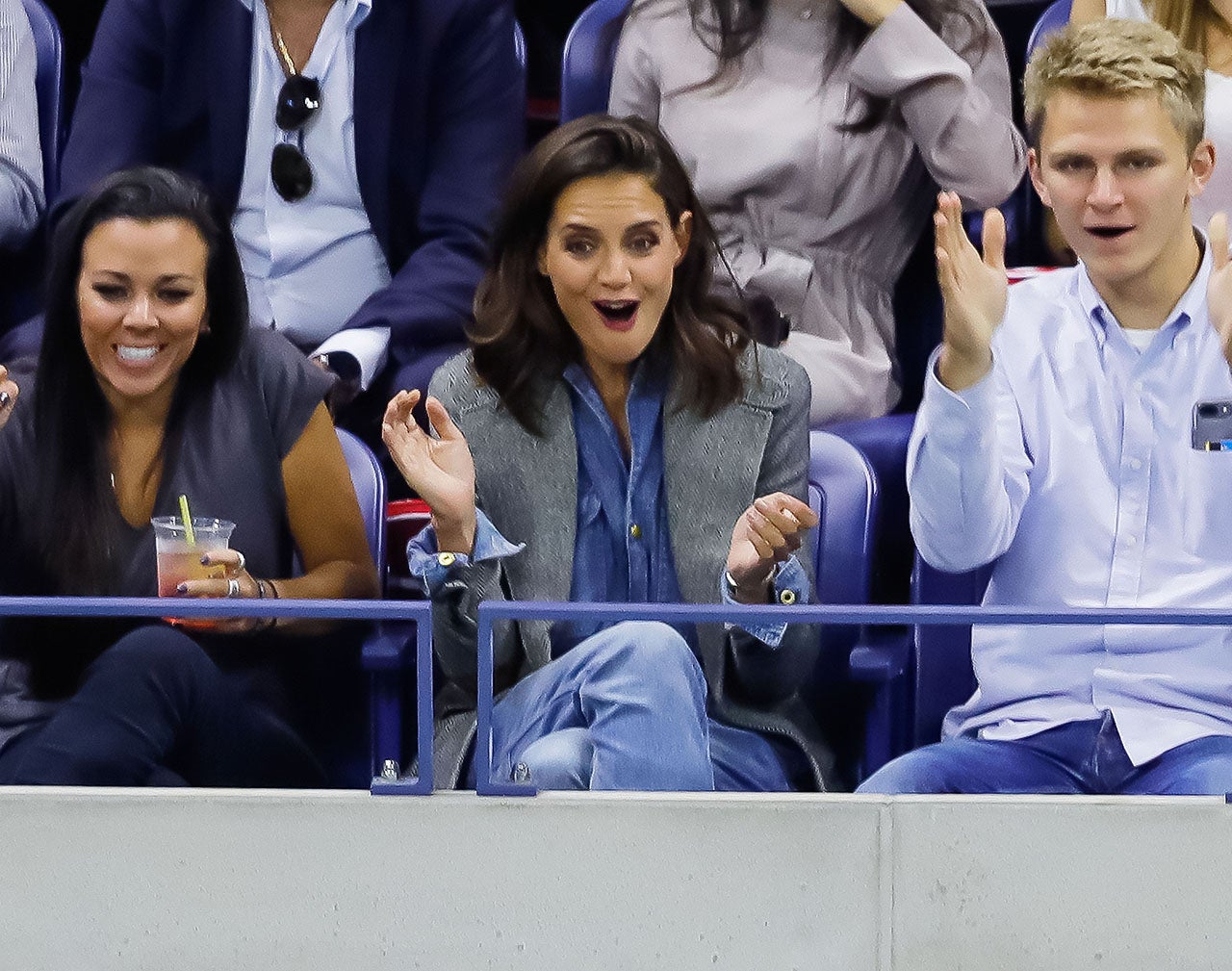 Katie Holmes Makes Hilarious Faces Watching Venus Williams At Us Open