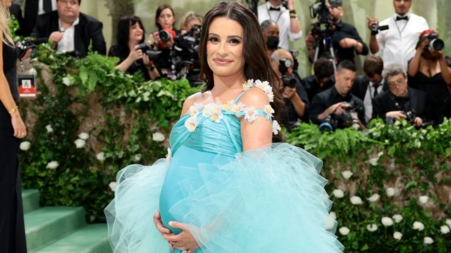 Lea Michele Gives Glamour in Baby Bump-Hugging Met Gala 2024 Look