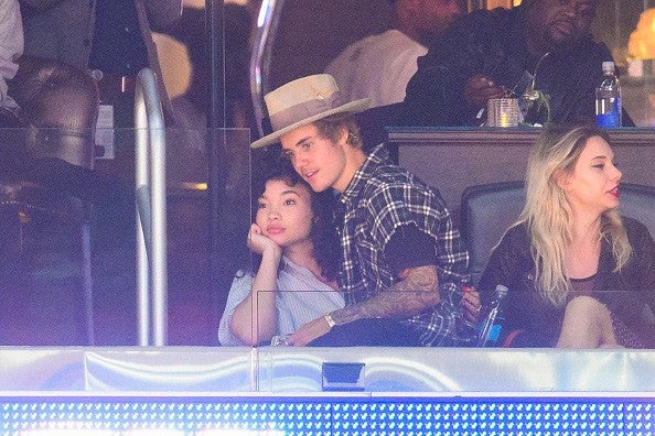 Justin Bieber and Model Ashley Moore Get Super Close at Clippers Game