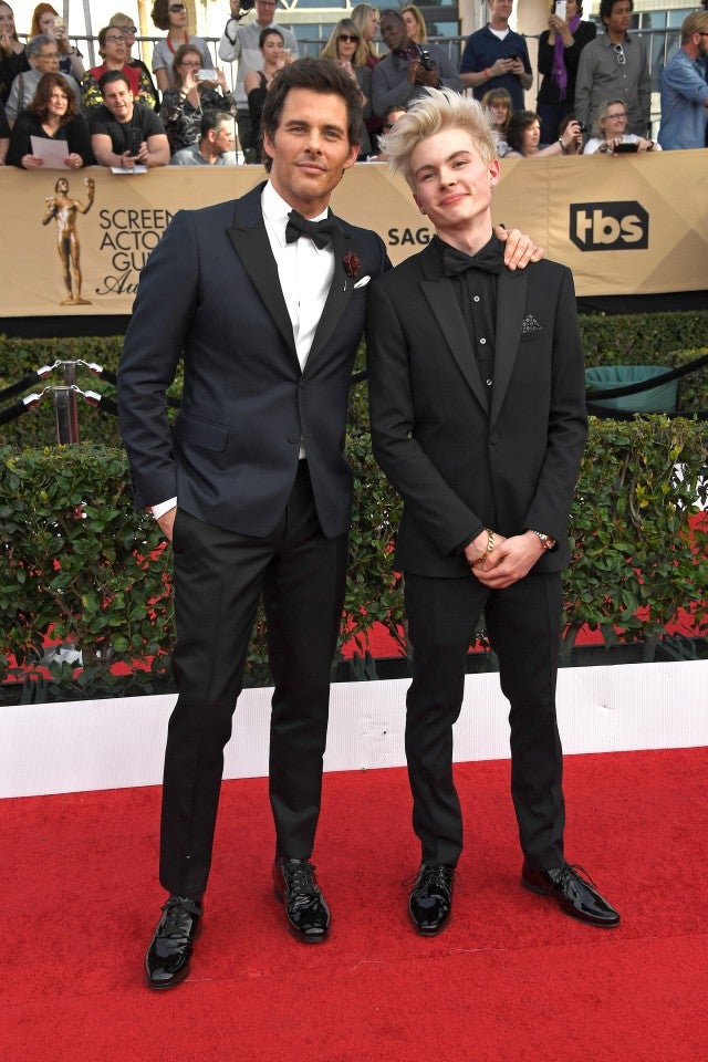 James Marsden Brings 15-year-old Son Jack To The Sag Awards -- See The 