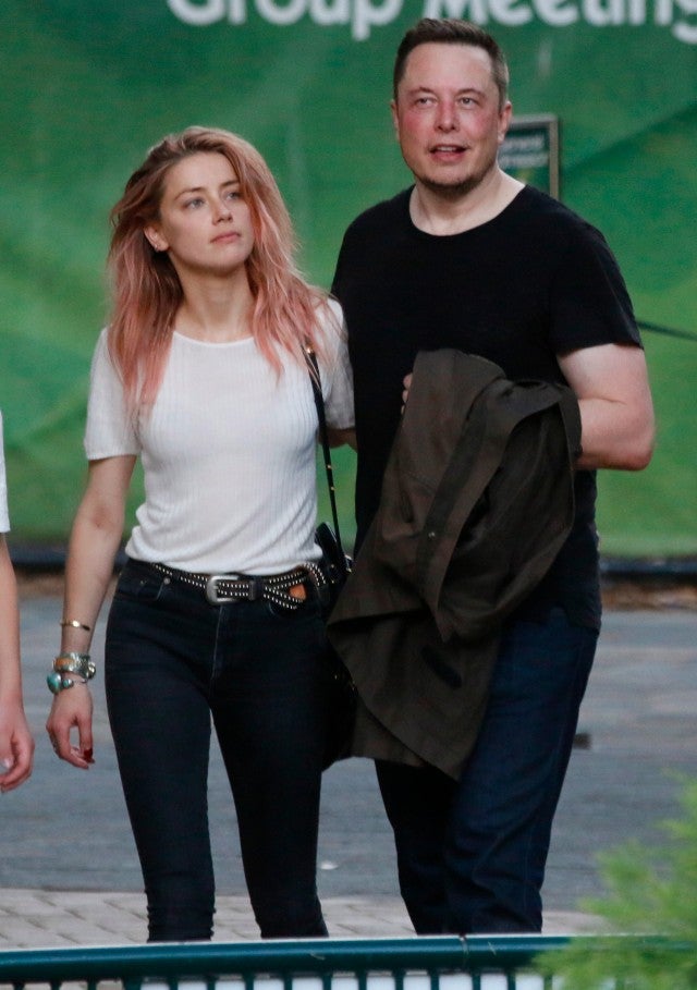 Amber Heard And Elon Musk Hold Hands On First Public Outing See The Pic Entertainment Tonight