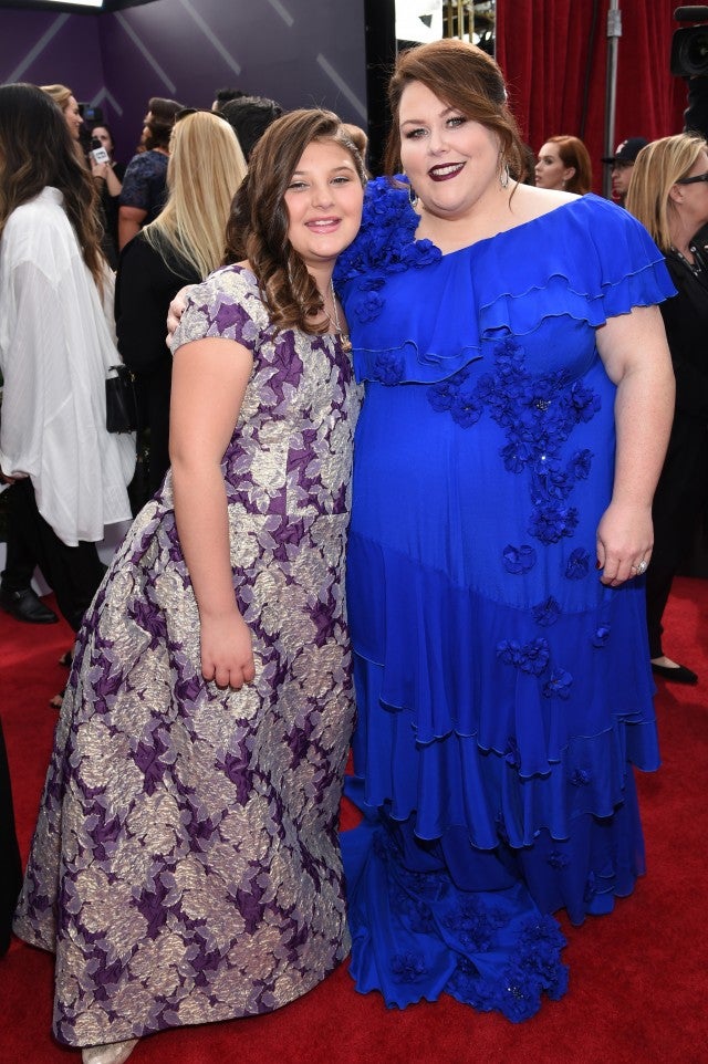 Chrissy Metz and Mackenzie Hancsicsak at the SAG Awards.