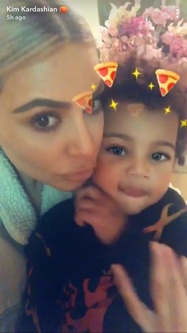 Kim Kardashian Goofs Off With Son Saint One Week After Birth Of Chicago ...