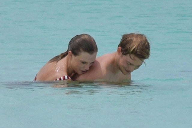   Taylor Swift and boyfriend Joe Alwyn at the Turks and Caicos on July 4th 