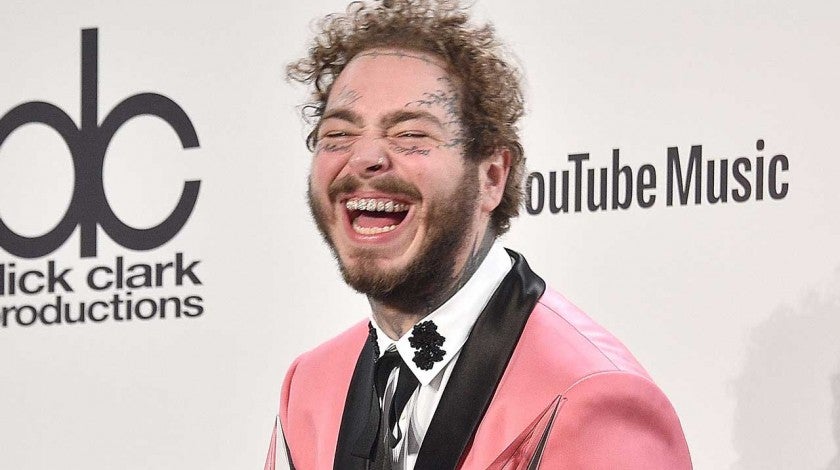 Post Malone at the American Music Awards on October 9th