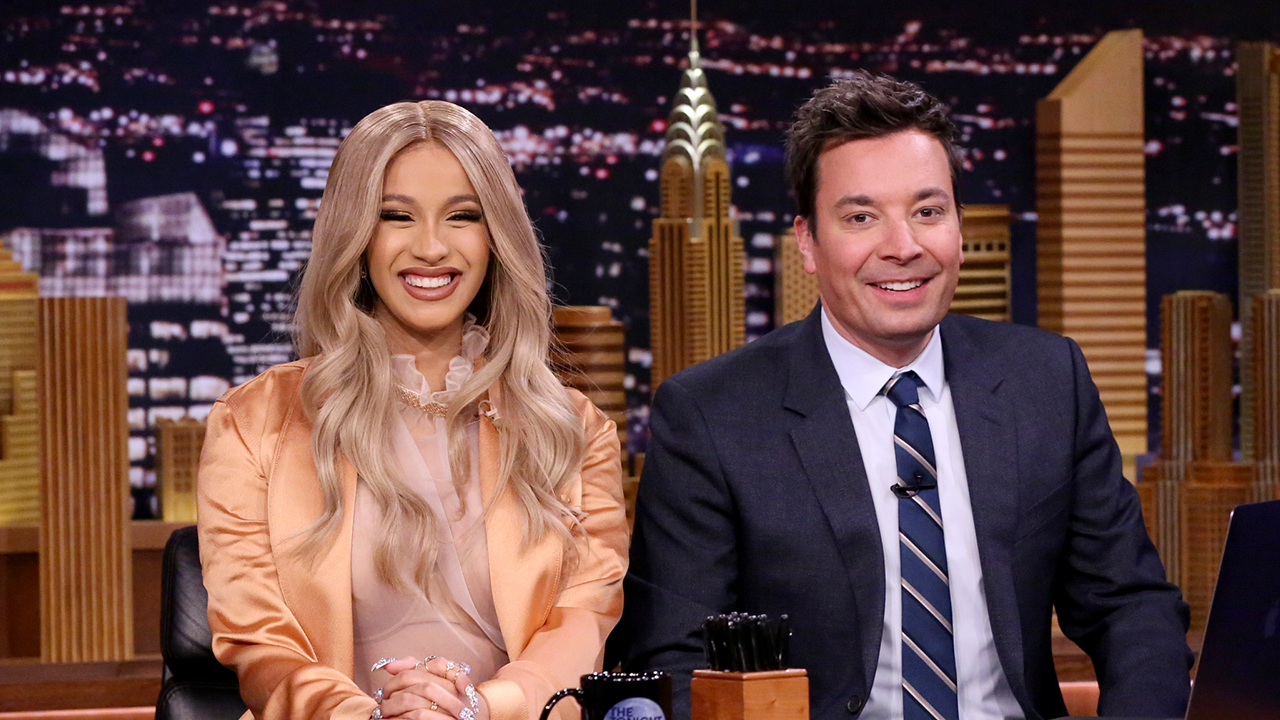 Pregnant Cardi B Co-Hosts 'Tonight Show' With Jimmy Fallon And Is An ...