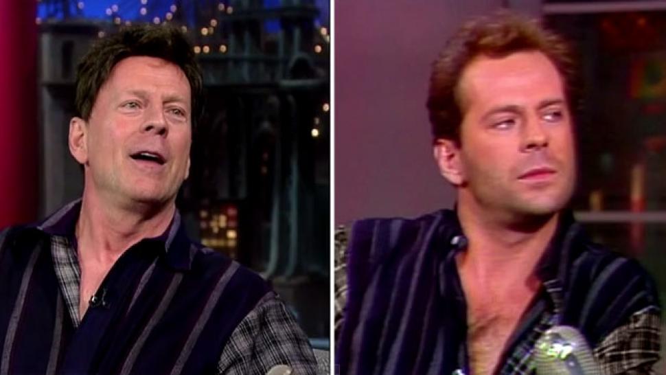 Bruce Willis' 1985 Hair Returns to the 'Late Show' | Entertainment Tonight