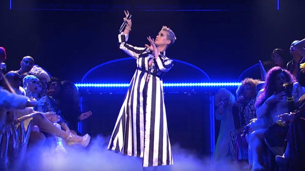 Katy Perry Delivers Wild, Surreal Performances of 'Swish Swish' and