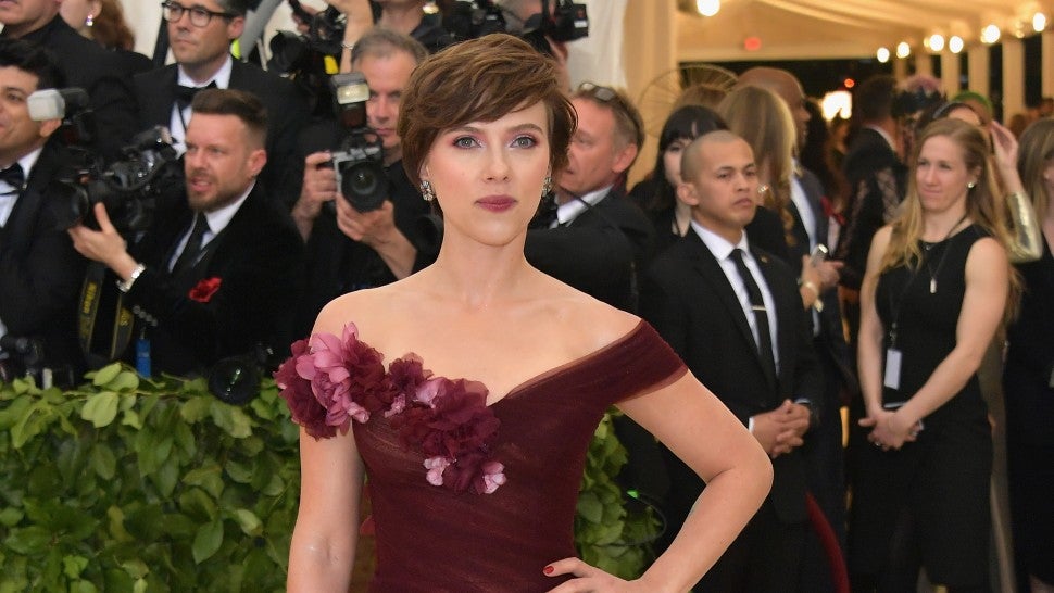 Scarlett Johansson Rocks Marchesa At 2018 Met Gala, Despite Harvey Weinstein Drama