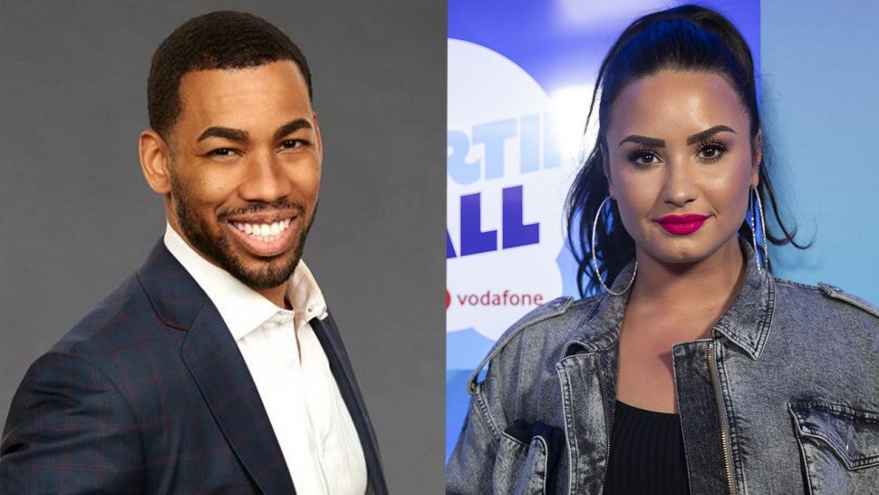 Is there a romance brewing between a 'Bachelorette' contestant and Demi Lovato?