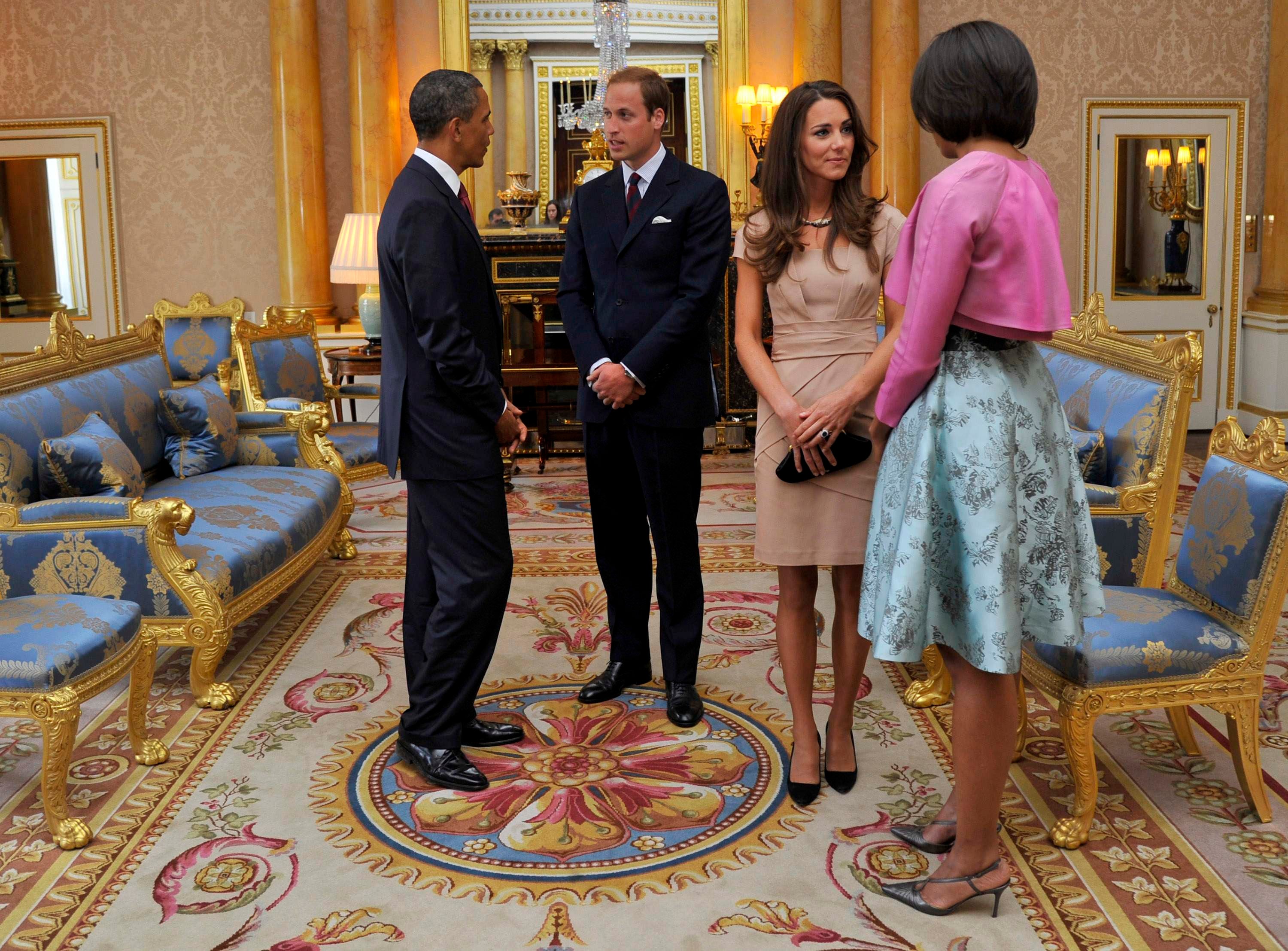 Pics Prince William And Kate Middleton Meet President And First Lady Obama