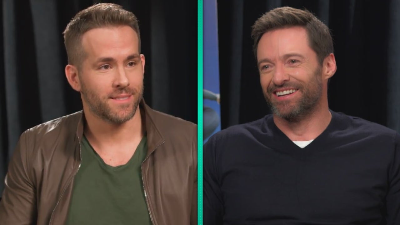 Next question here is from a Blake Lively from New York City': When Ryan  Reynolds crashed a Hugh Jackman interview