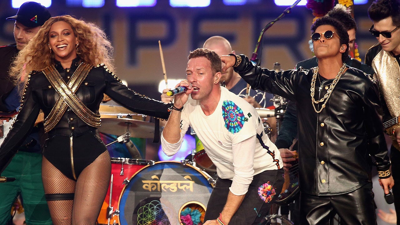 Coldplay, Bruno and Beyonce bring the love at Super Bowl halftime