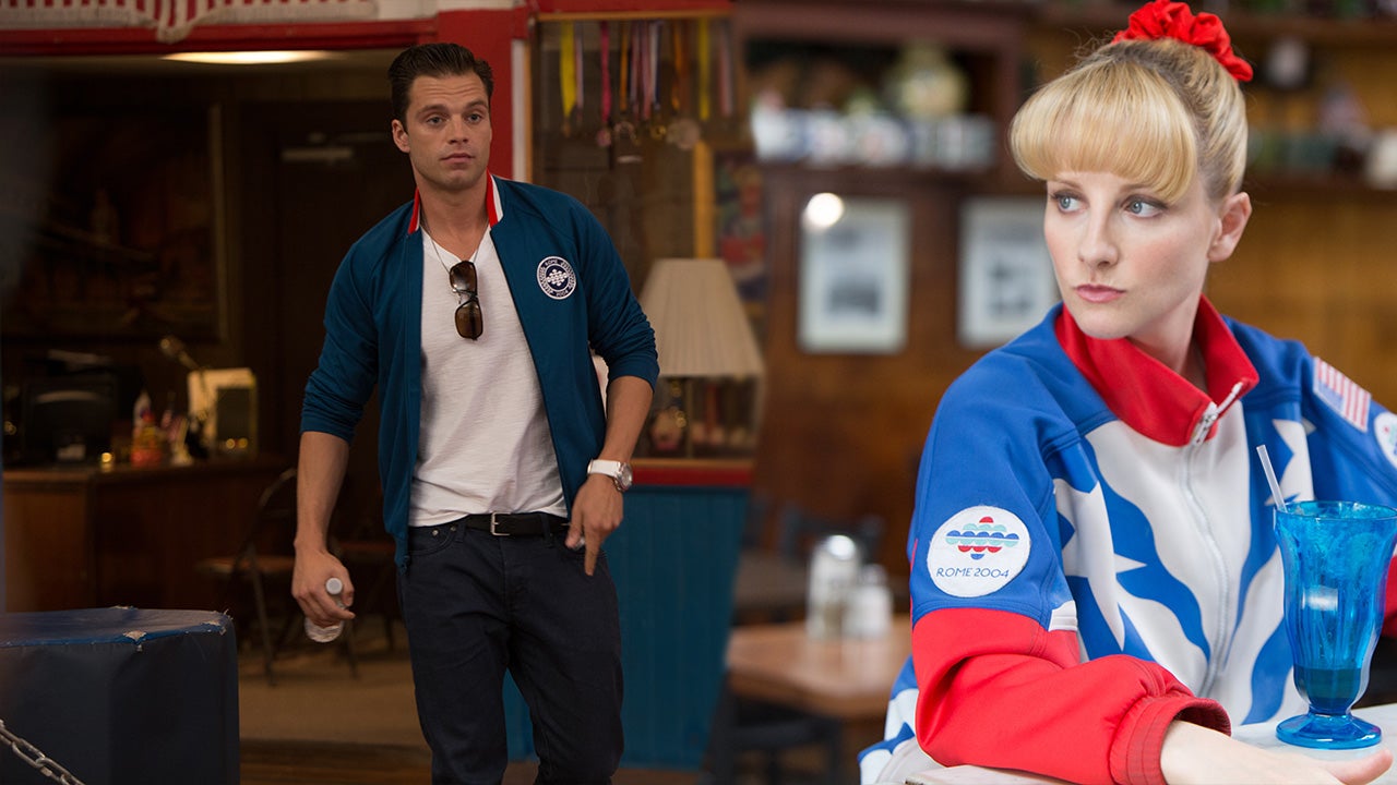 EXCLUSIVE: How Melissa Rauch and Sebastian Stan Filmed Their Wild  Gymnastics-Inspired Sex Scene