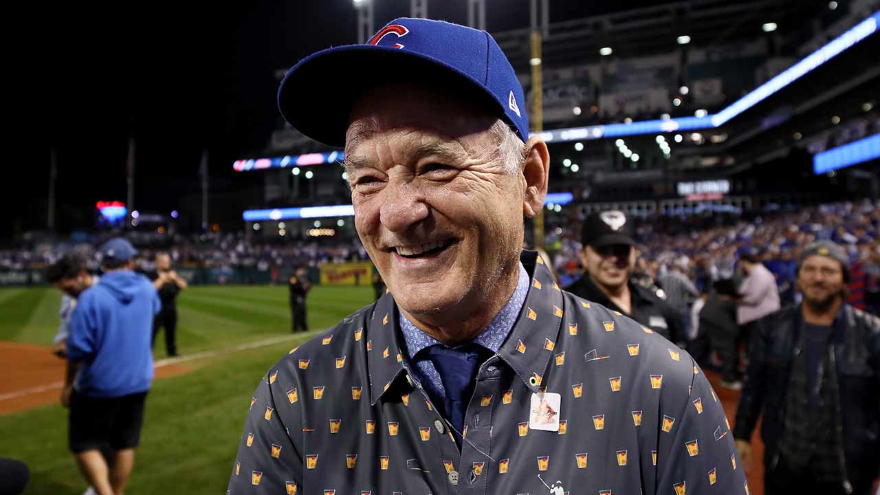 Bill Murray, LeBron and other celebrities at Game 7 of the Cubs-Indians  World Series