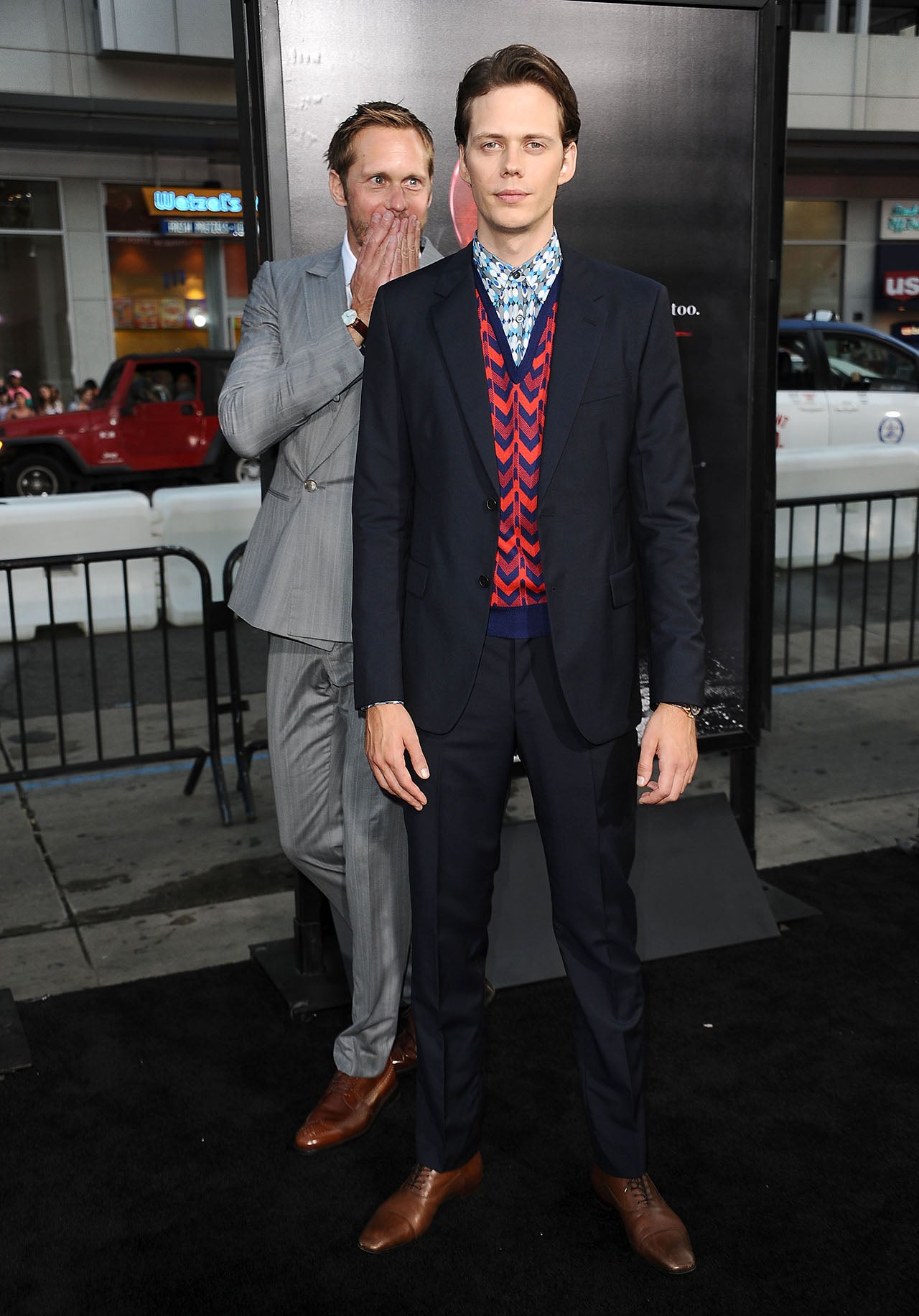 Alexander and Bill Skarsgard at 'It' premiere