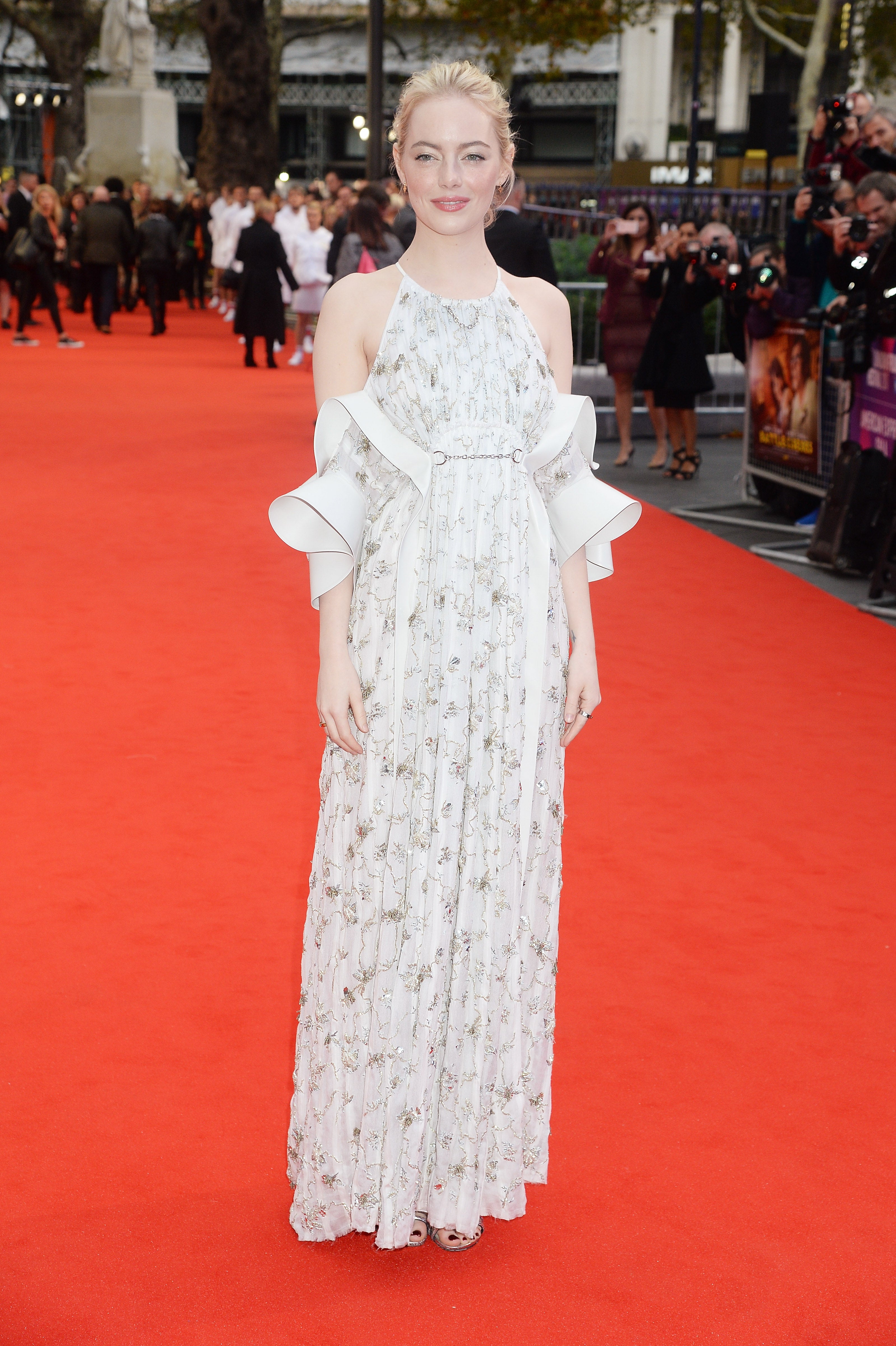 Emma Stone In Louis Vuitton - 'The Favourite' London Premiere