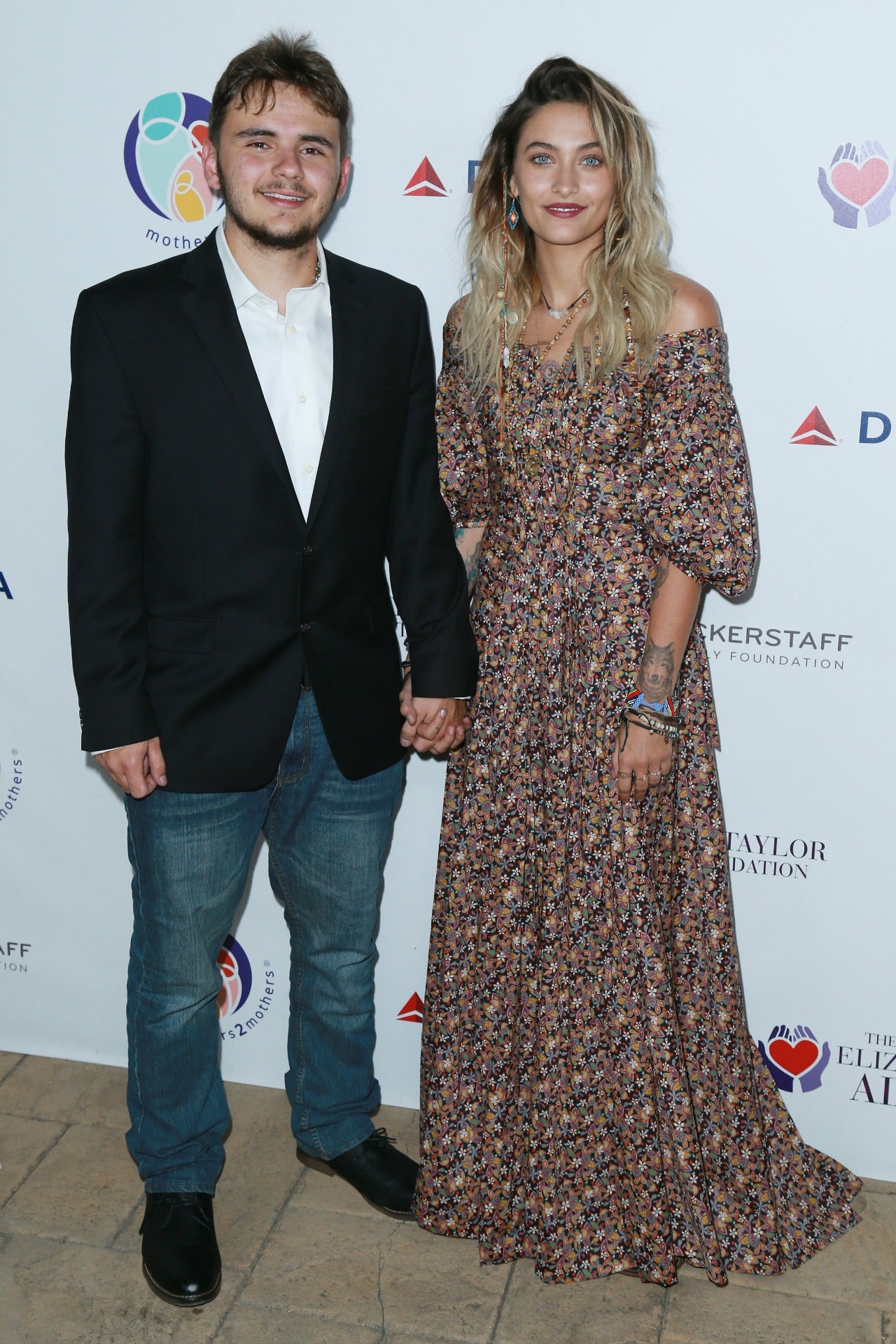 Prince and Paris Jackson at Benefit in LA