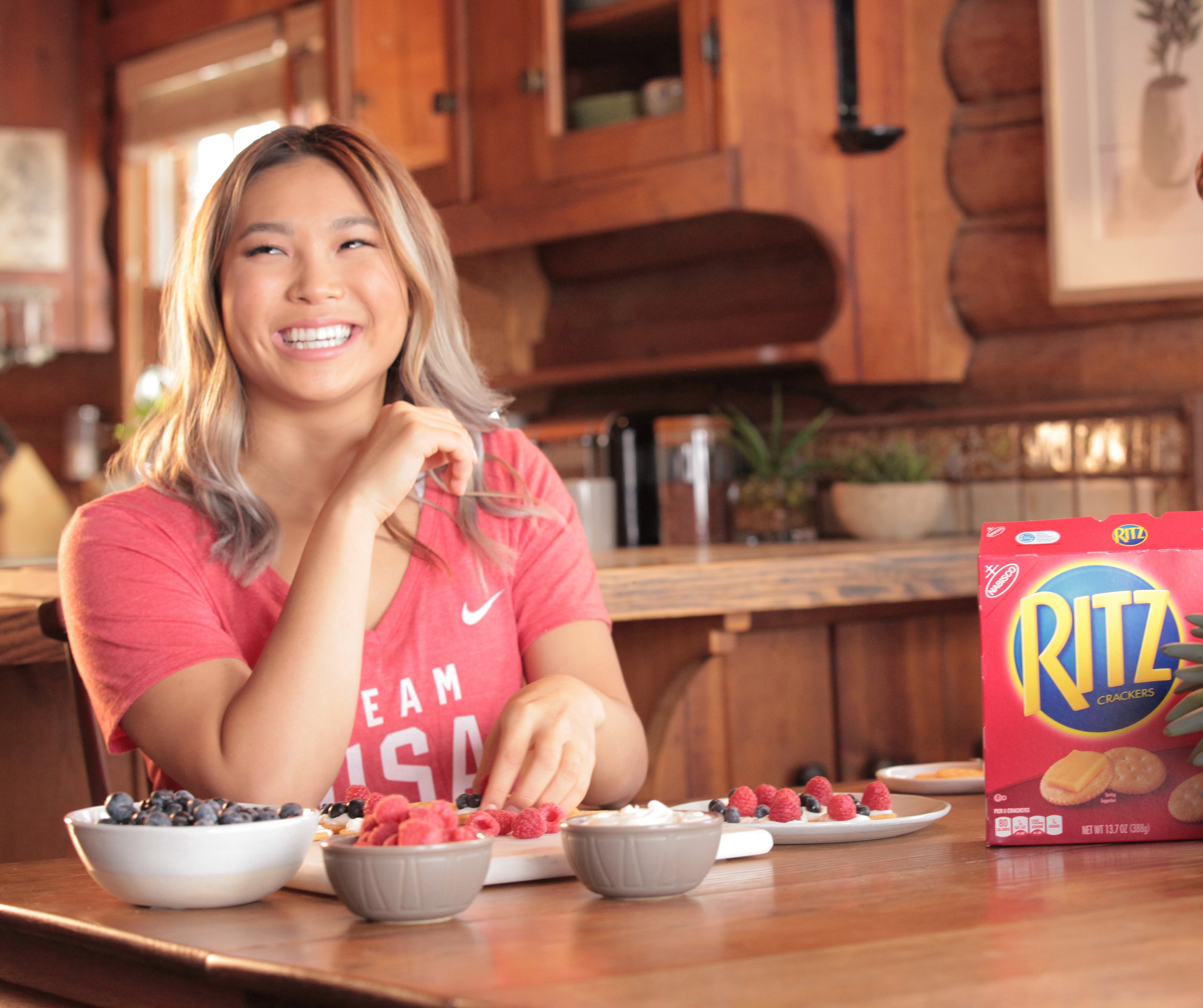 Chloe Kim - Ritz crackers