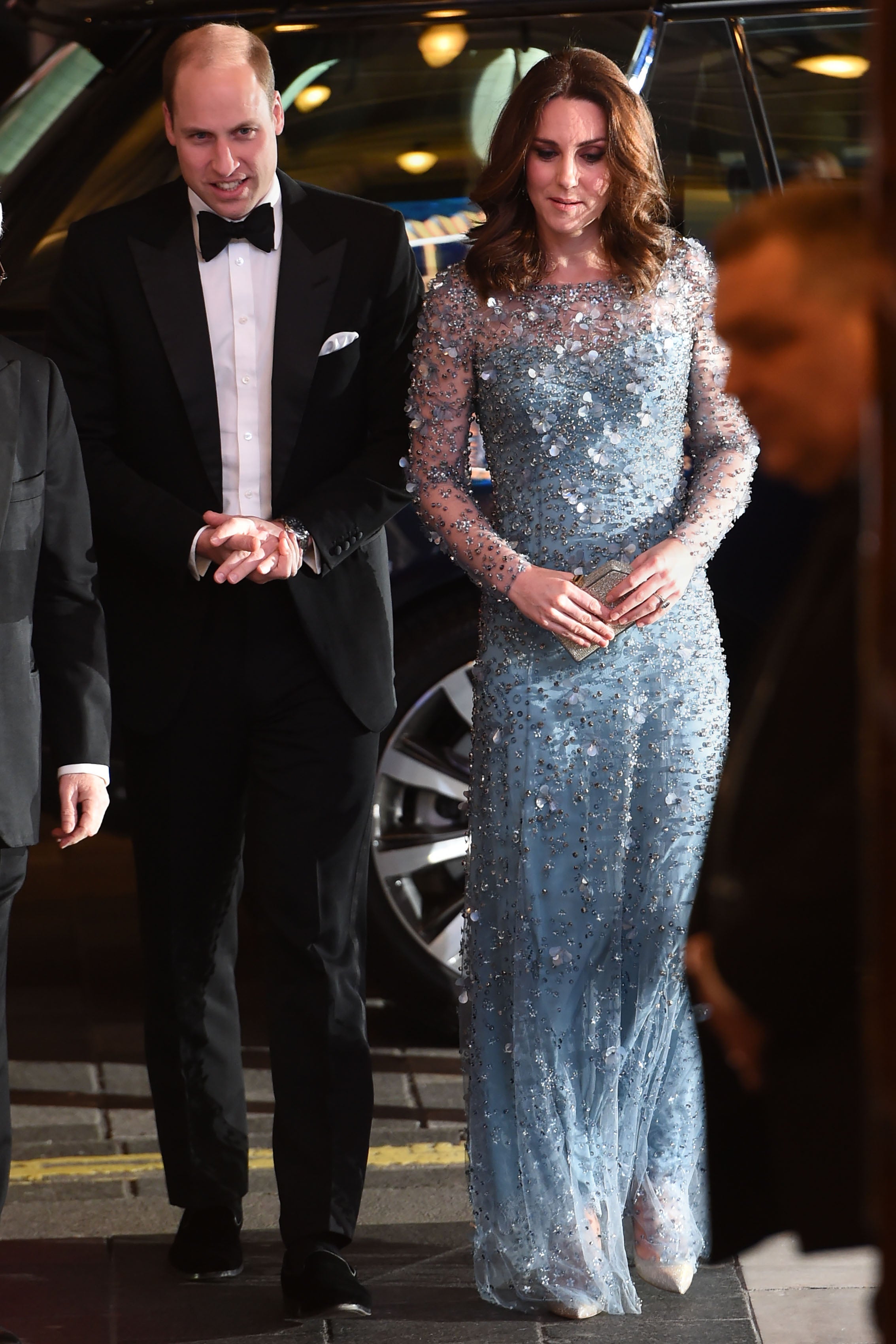 Kate Middleton Stuns in Sparkling Gown at Royal Variety