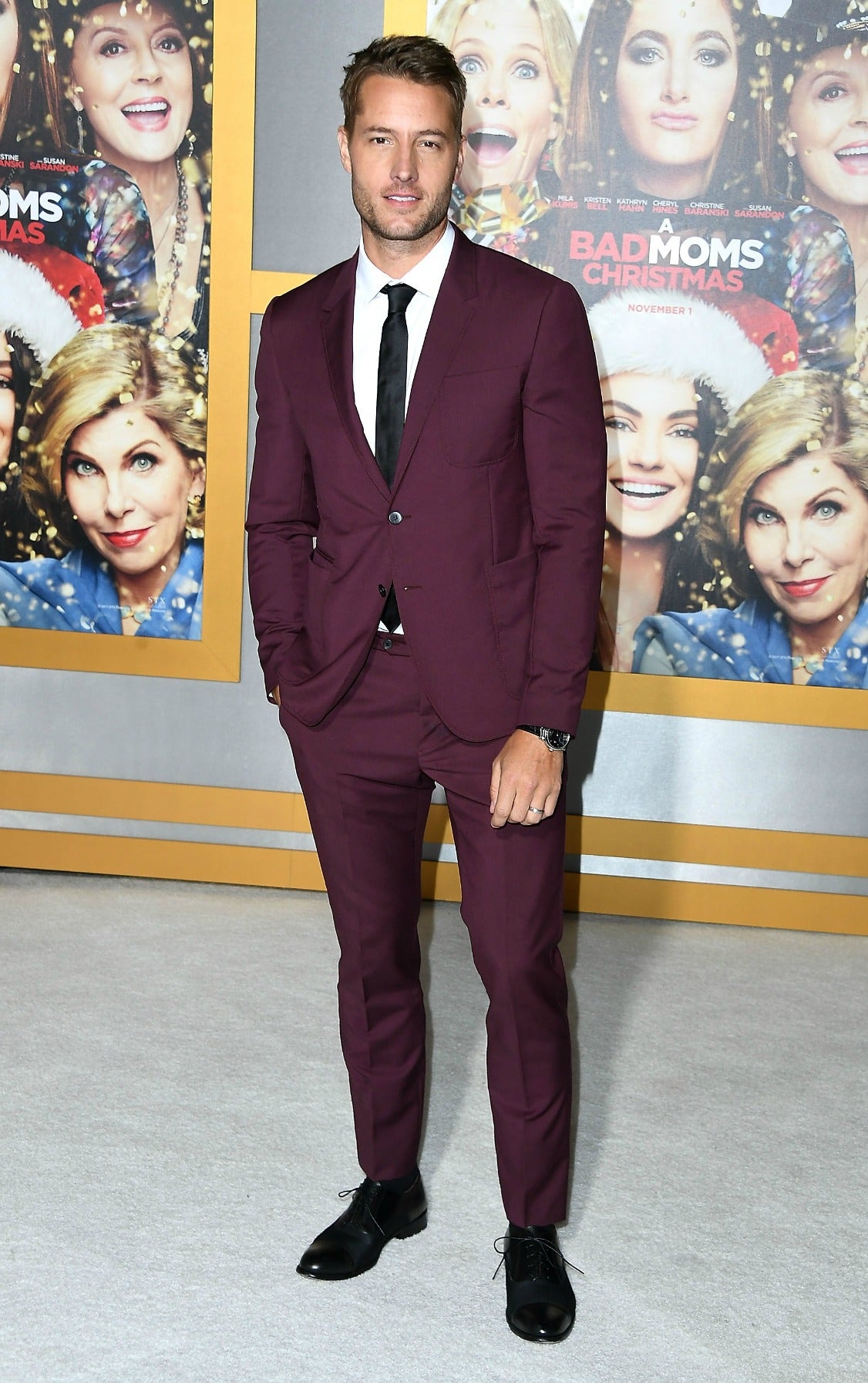 Justin Hartley at Bad Moms Christmas Premiere