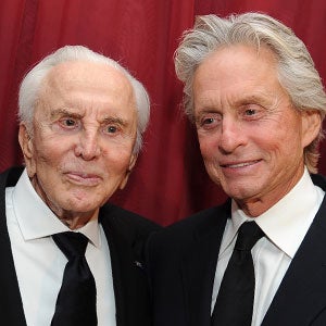 Kirk Douglas Celebrates 101st Birthday With Son Michael and Wife Anne ...