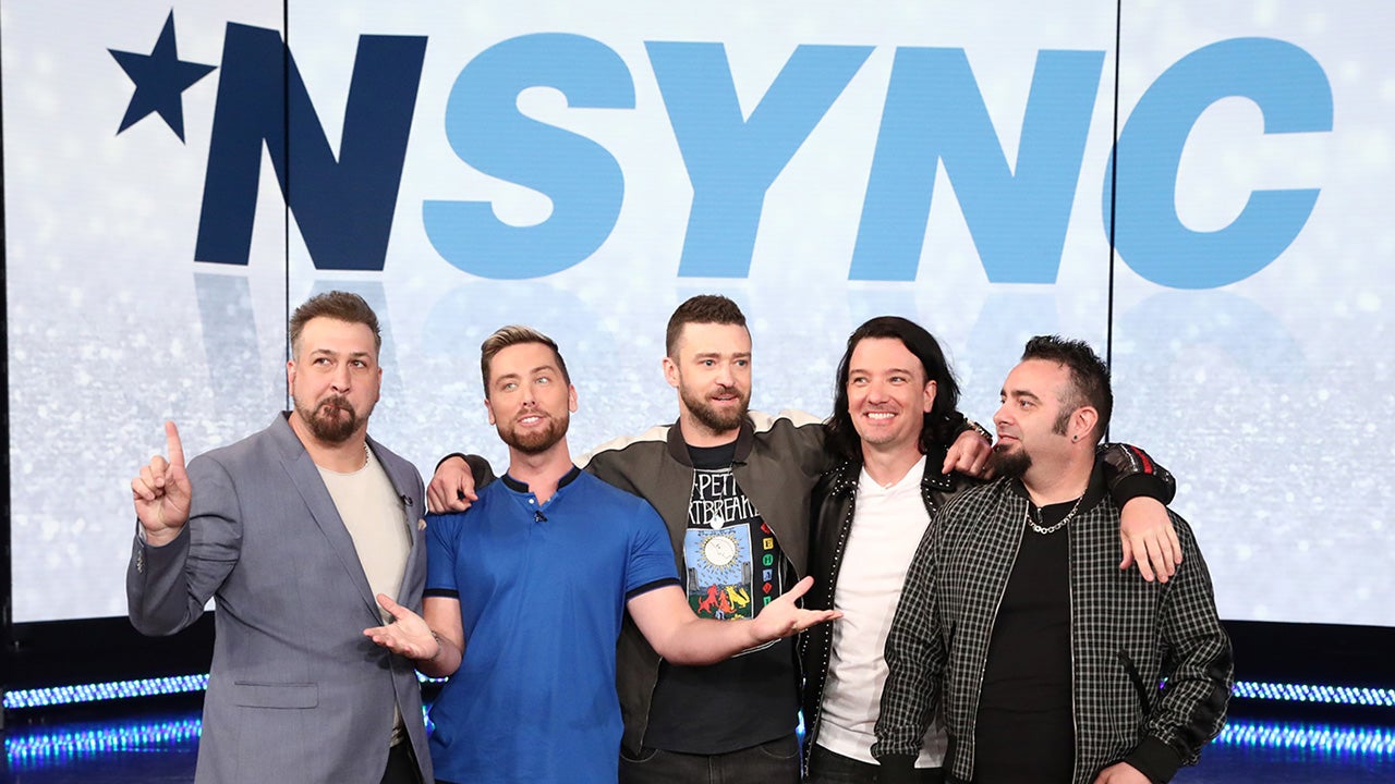 Mini *NSYNC Reunion! Joey Fatone's Daughter Poses with Justin Timberlake