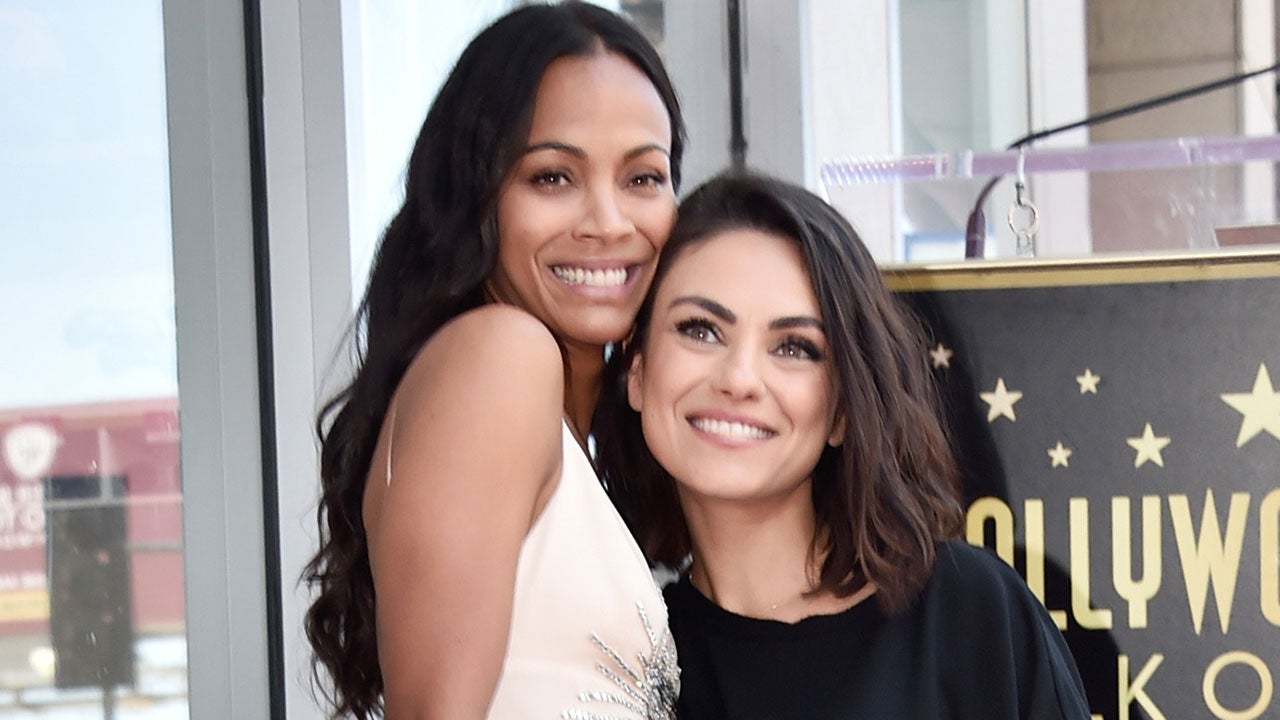 Mila Kunis Brings Zoe Saldana to Tears During Walk of Fame Ceremony