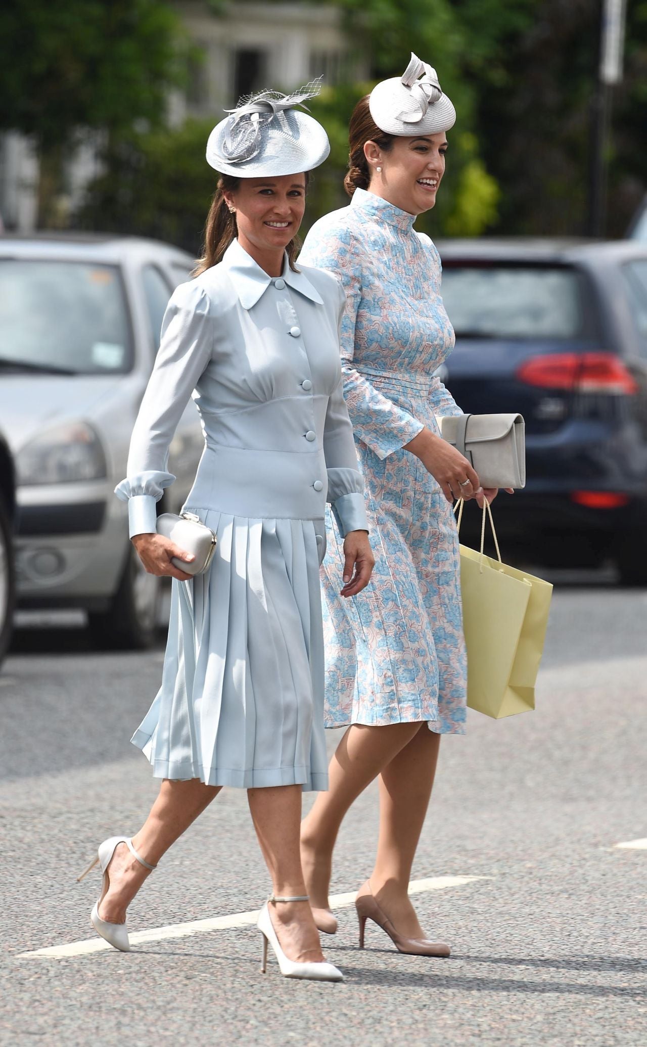 Pregnant Pippa Middleton's Blue Dress Prince Louis's Christening - Photos  of the Middleton Family