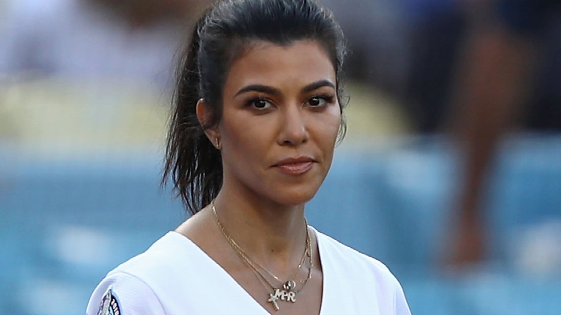 Kourtney Kardashian stuns as guest of honour at Dodgers baseball game