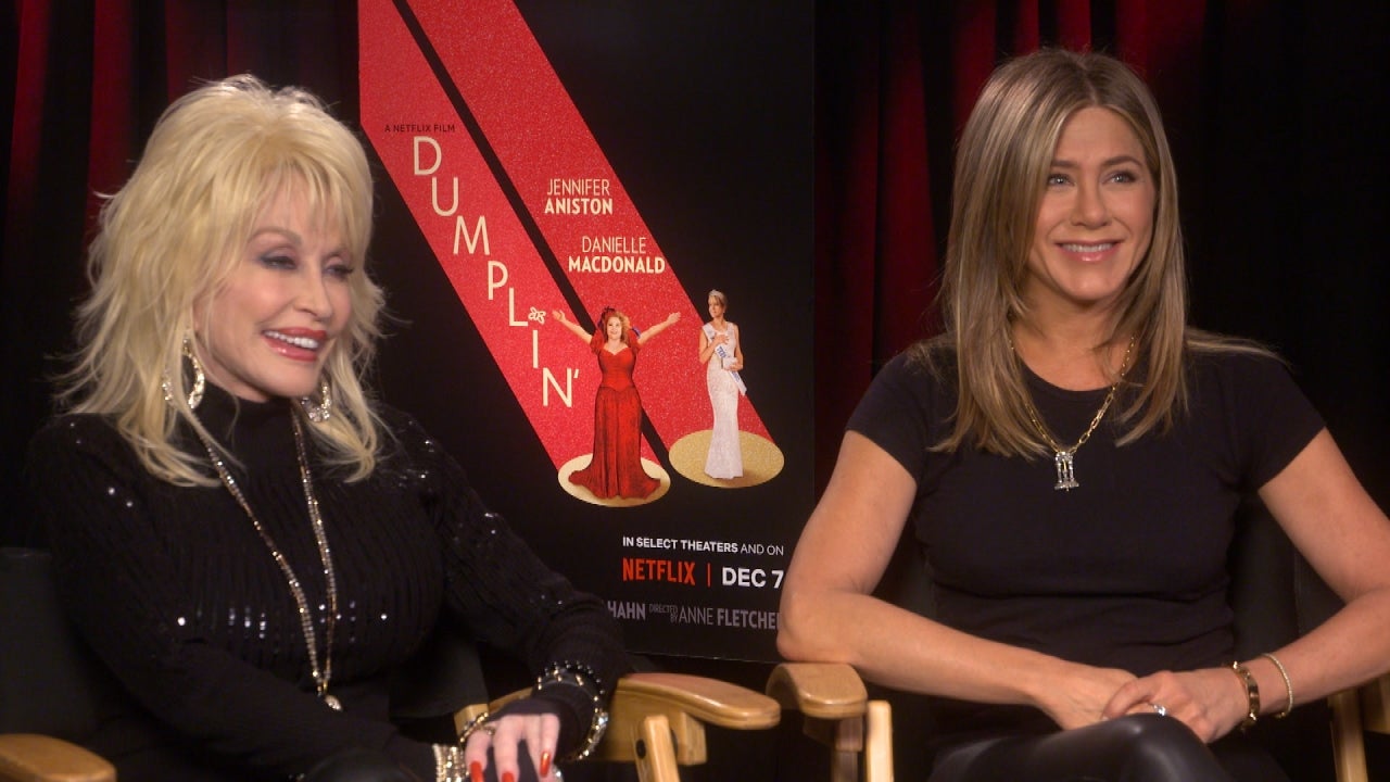 Sandra Bullock Crashes Jennifer Aniston & Dolly Parton's 'Dumplin'  Interview & Brings Tequila! | Access