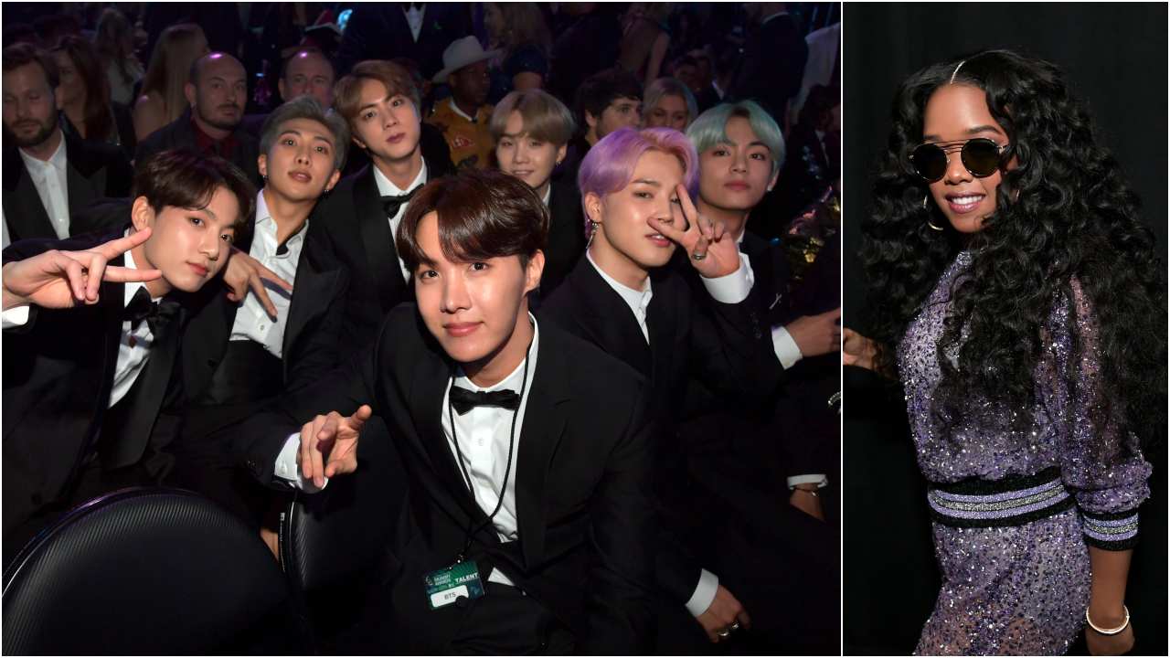 BTS Present H.E.R. With Best R&B Album at Their First Grammys 2019: Photo  4236675, 2019 Grammys, BTS, Grammys Photos