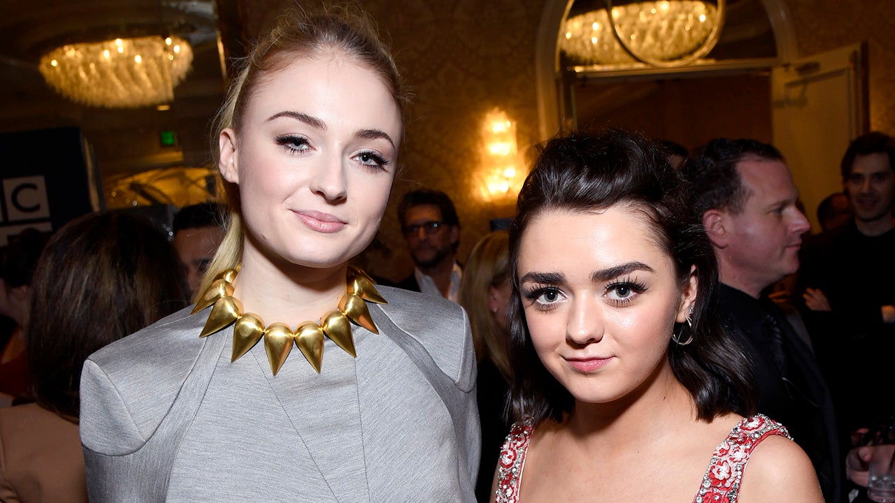 Sophie Turner & Maisie Williams Arrive for Their 'Game of Thrones