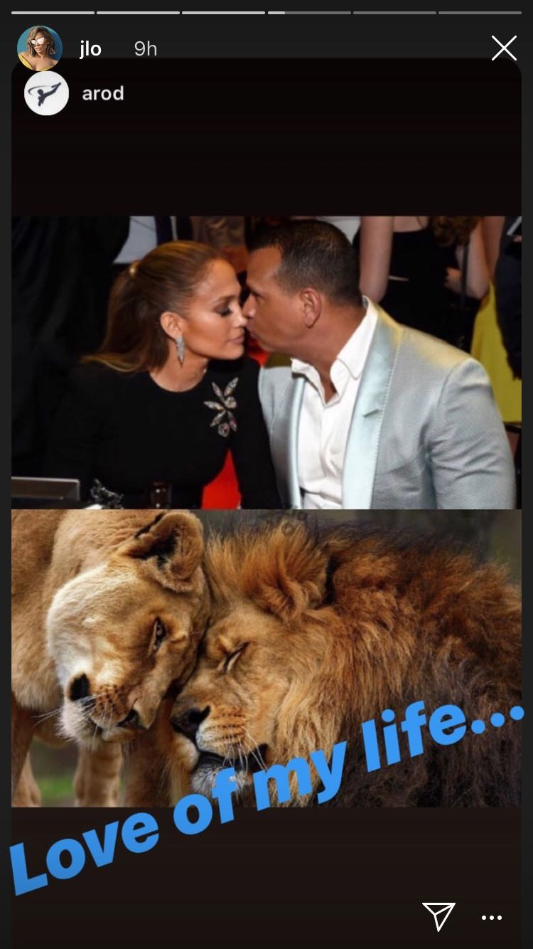 Alex Rodriguez Kisses Jennifer Lopez At Her 50th Birthday Party