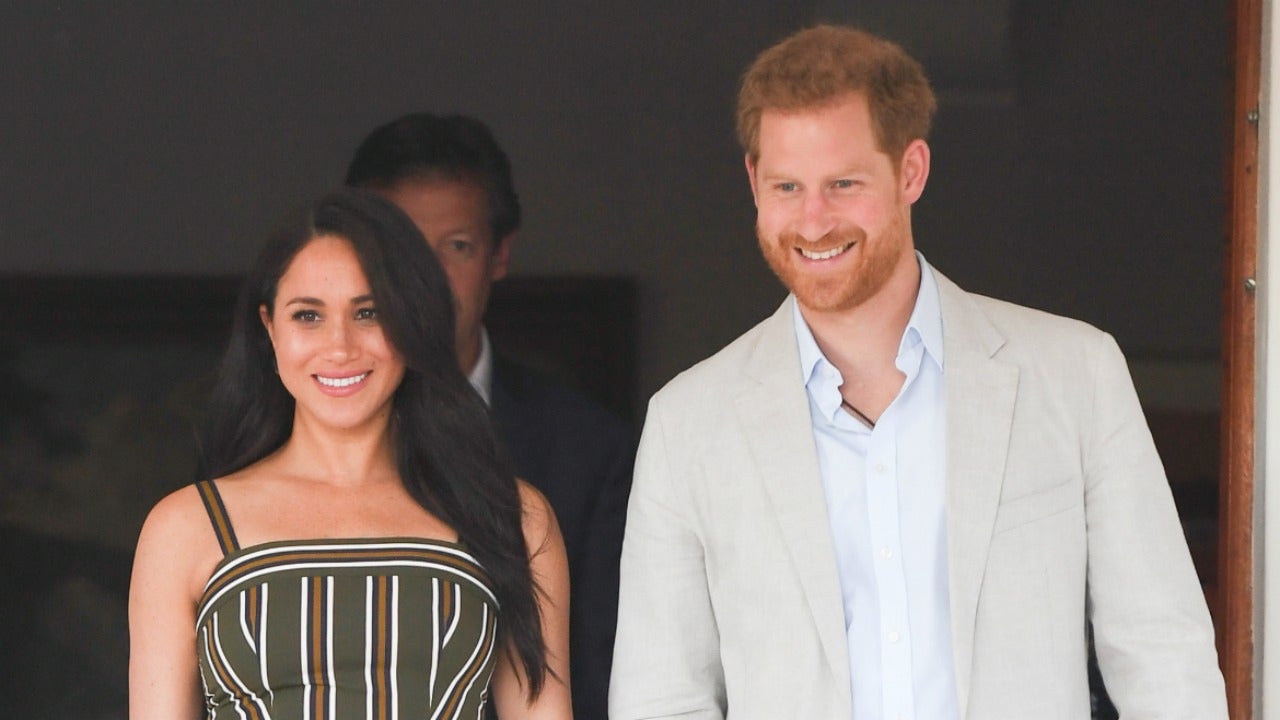 Meghan Markle and Prince Harry Have a 'Cinderella' Moment With a Young Fan  Who Loses Her Shoe | Entertainment Tonight