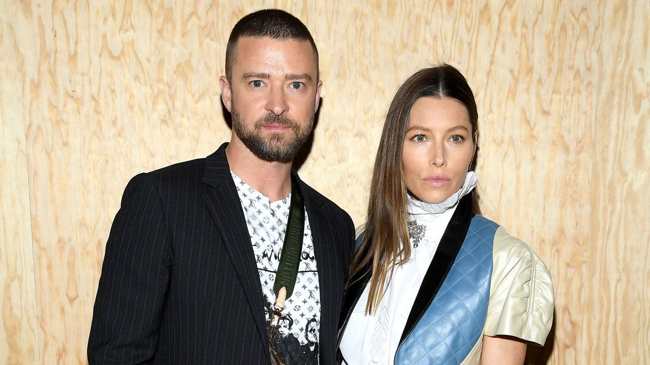 Jessica Biel & Justin Timberlake Attend Louis Vuitton SS20 Show