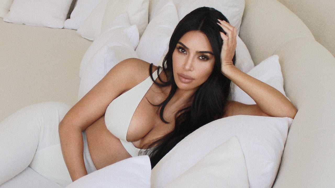 SKIMS - Kim Kardashian West wears the Cotton Rib Tank and Cotton Rib Boxer  in Bone restocking tomorrow, Monday, March 23 at 9AM PST / 12PM EST with  20% of profits being