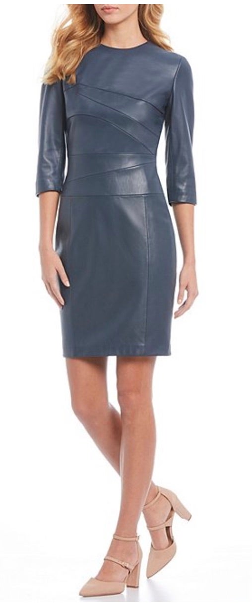 Antonio Melani Luxury Collection Abigail Genuine Leather Dress