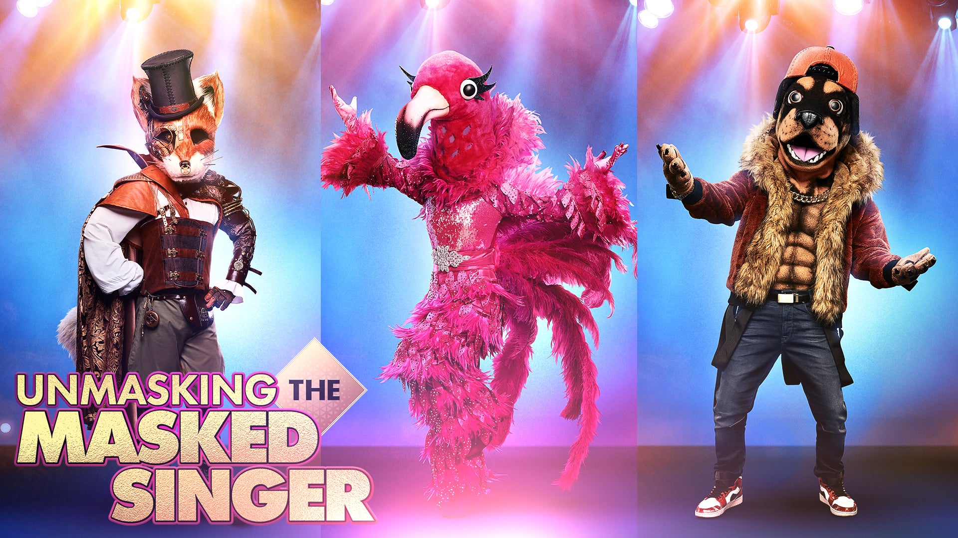 The Masked Singer Season 2 Finale Brings Epic Performances Emotional Speeches And A New Champion Entertainment Tonight - flamingo sings happier roblox id