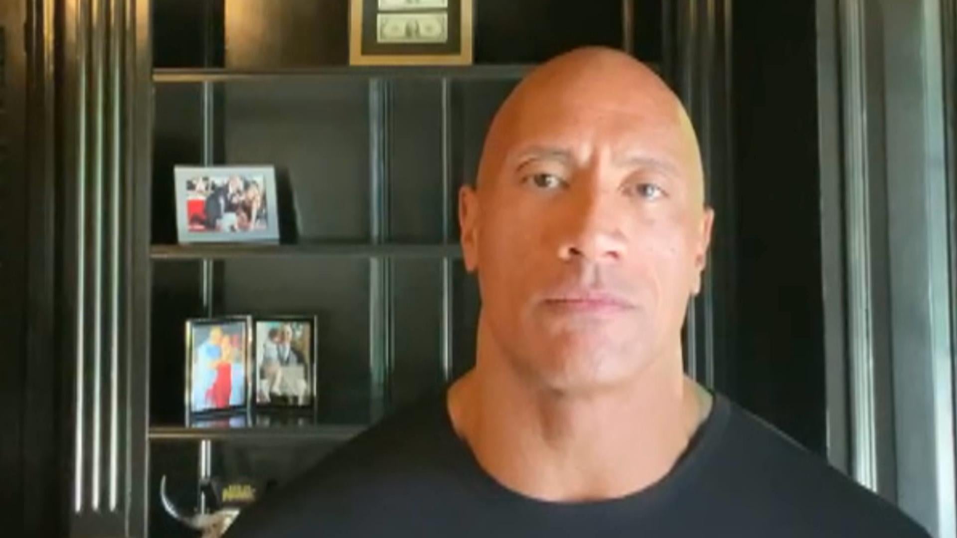 dwayne the rock Johnson huge eyebrows trail cam