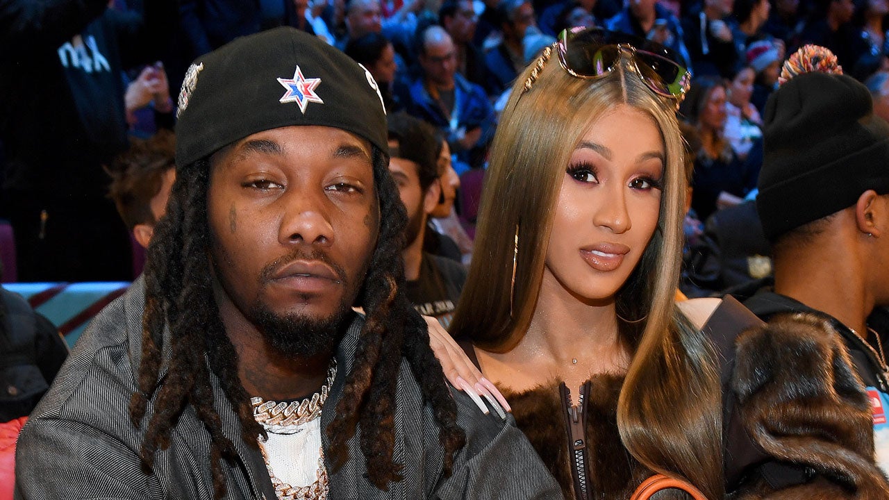 Cardi B shows off her figure in Chanel-print mini-dress after husband  Offset punches man in strip club – The US Sun