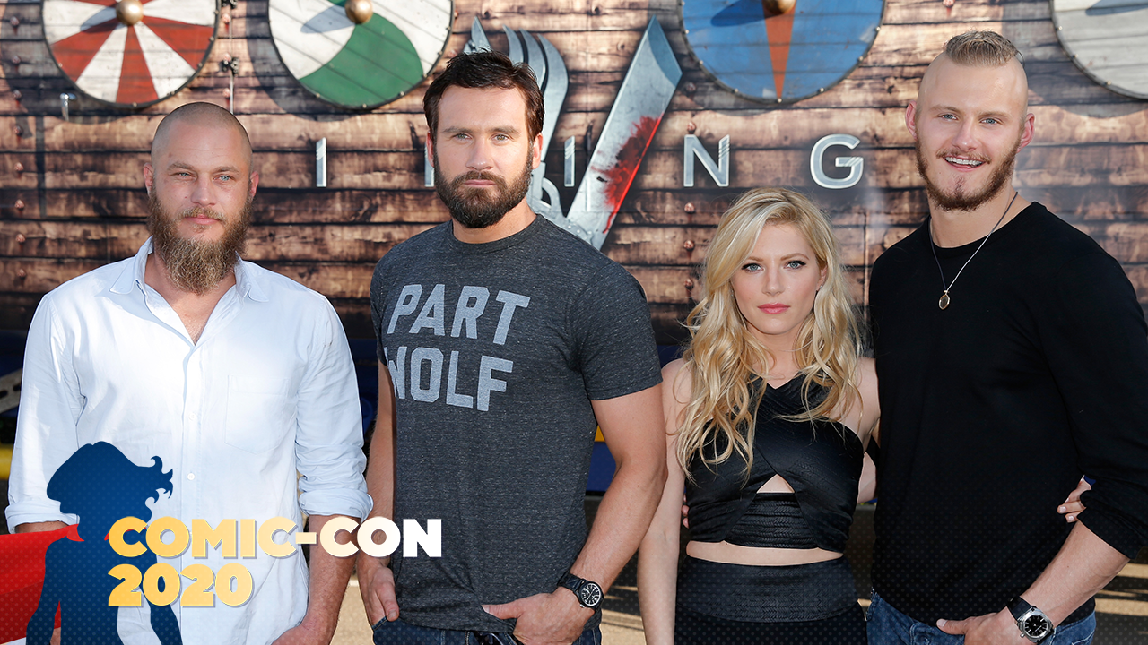 Vikings Travis Fimmel Katheryn Winnick Clive Standen And More Reunite For Comic Con Panel Entertainment Tonight