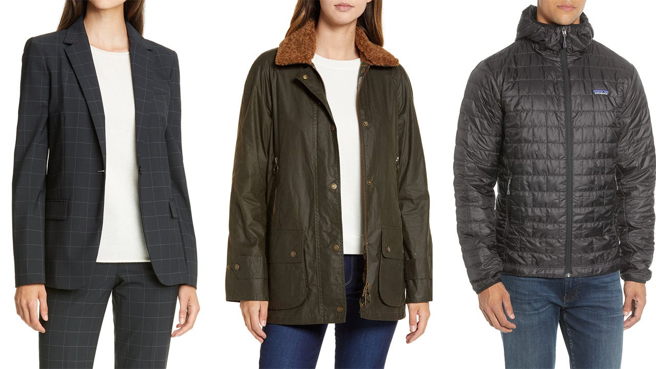 barbour goodwood waxed cotton rain jacket with faux shearling trim