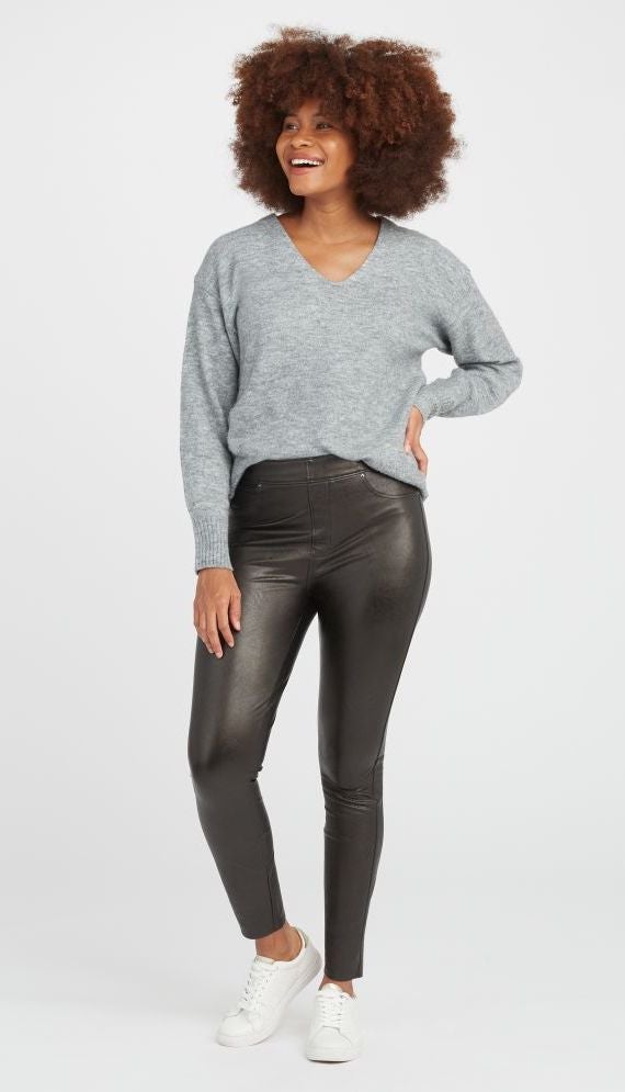 Spanx Launches a Collection of Faux Leather Leggings