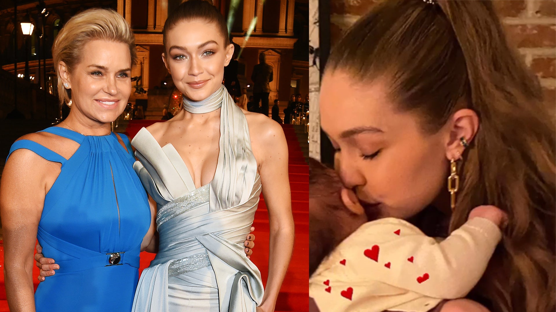 Gigi Hadid twins with baby daughter Khai in new photos