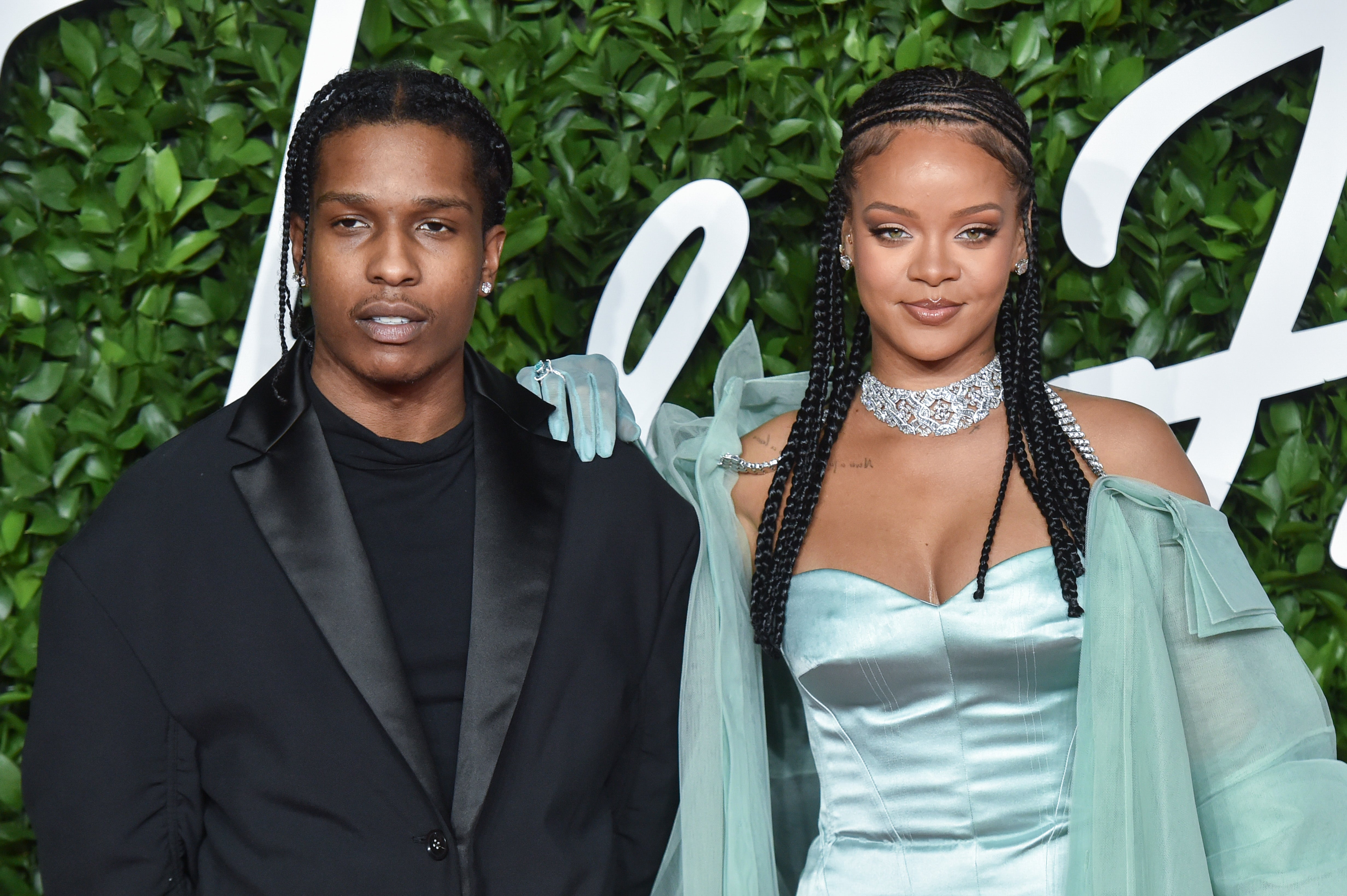 Rihanna and A$AP Rocky Get Cozy Together on the Set of a Music Video in  NYC: Looks Featuring Vintage Dolce and Gabbana Snakeskin Corset, Louis  Vuitton Spring 2022 Multicolor Fur Pieces +